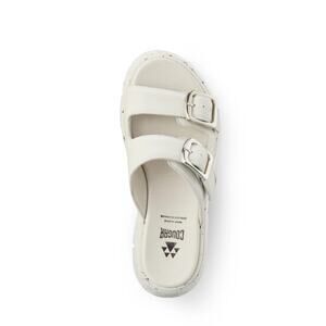 Cougar 'Luxmotion' Piera Women's 7.5 Double Strap Buckle Slide Sandal White Ice